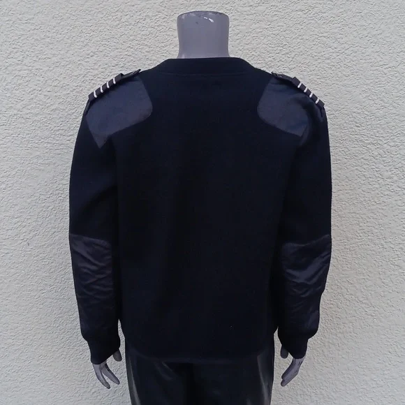 CREW OUTFITTERS UNISEX V-NECK POLAR ZIP FLEECE LINED "COMMANDO" SWEATER - Picture 14 of 17